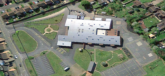Our school from above (c) Google Maps